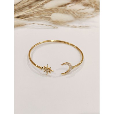 Bracelet jonc acier inoxydable J183