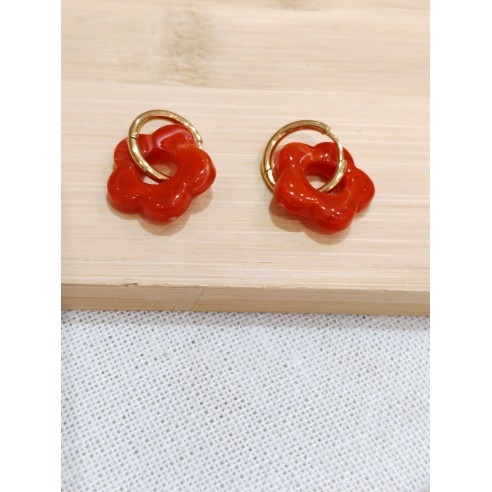Boucles d'oreilles acier inoxydable E529