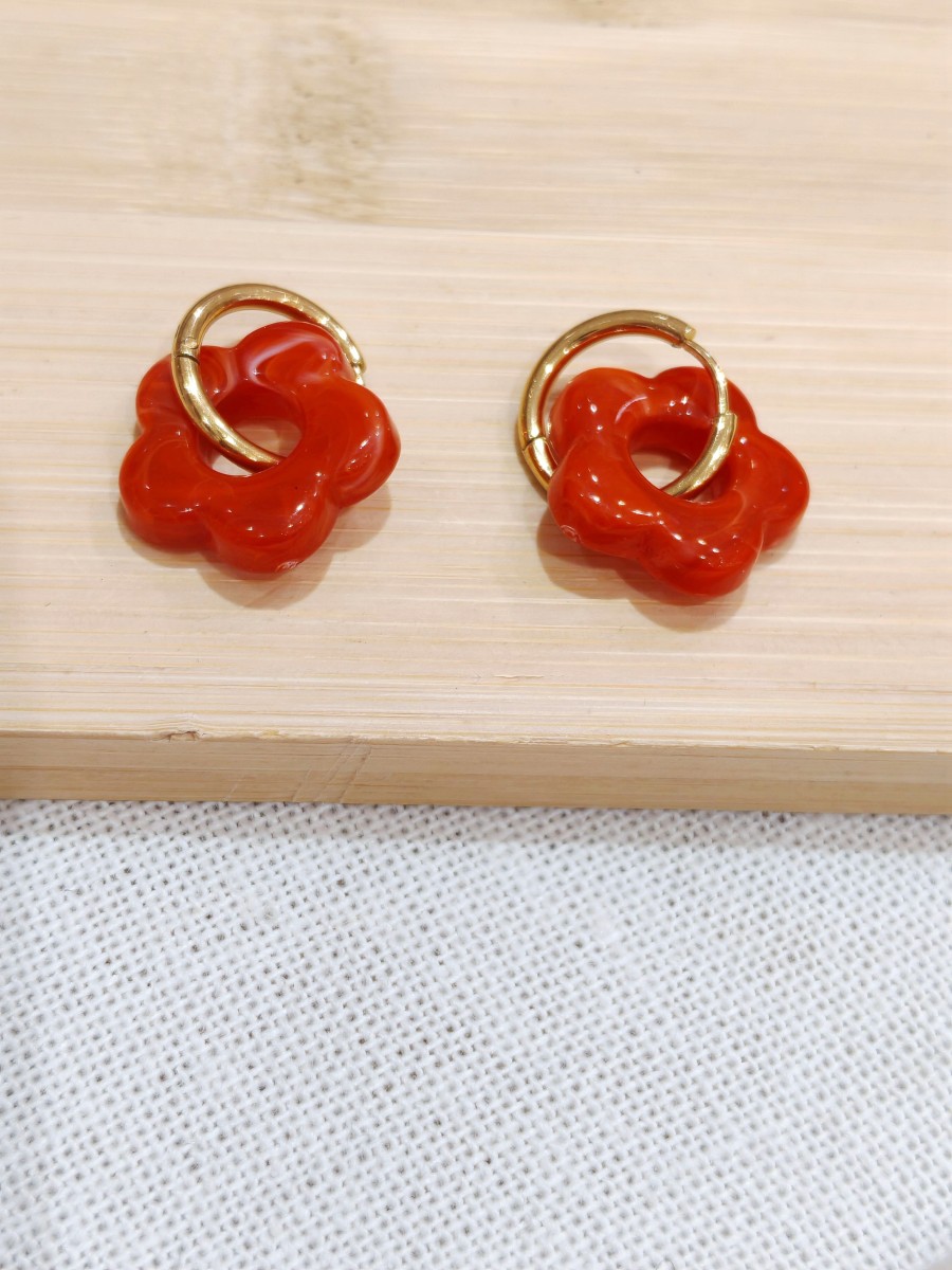 Boucles d'oreilles acier inoxydable E529