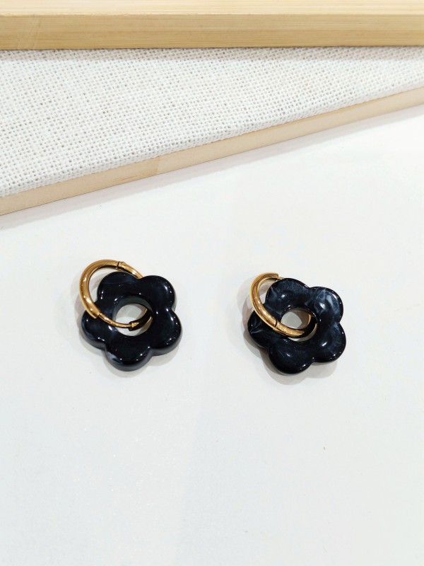 Boucles d'oreilles acier inoxydable E529 2