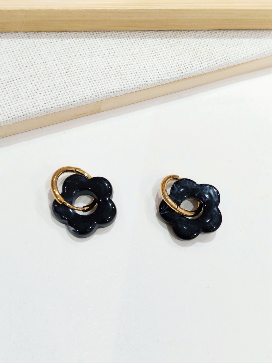 Boucles d'oreilles acier inoxydable E529