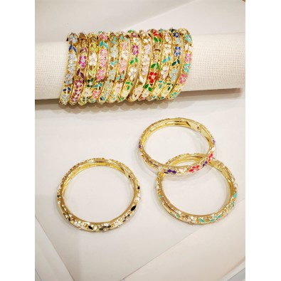 Lot de 15pcs bracelets joncs Thaïlandais BT001 2