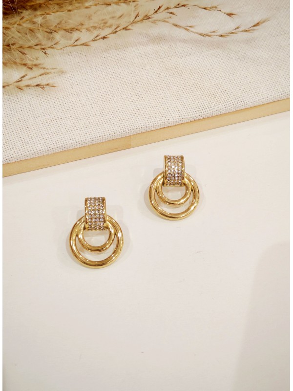 Boucles d'oreilles acier inoxydable E533