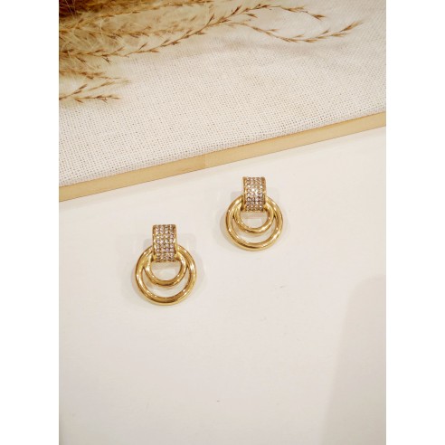 Boucles d'oreilles acier inoxydable E533