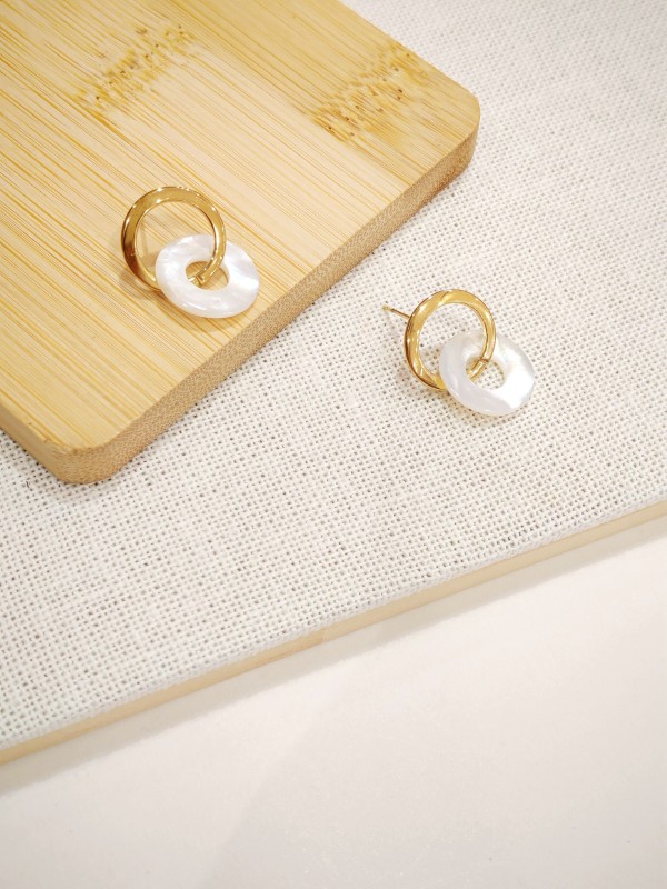 Boucles d'oreilles acier inoxydable E540