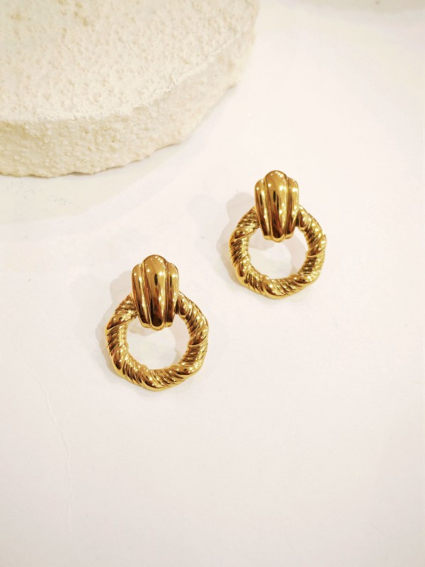 Boucles d'oreilles acier inoxydable E542