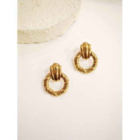 Boucles d'oreilles acier inoxydable E542