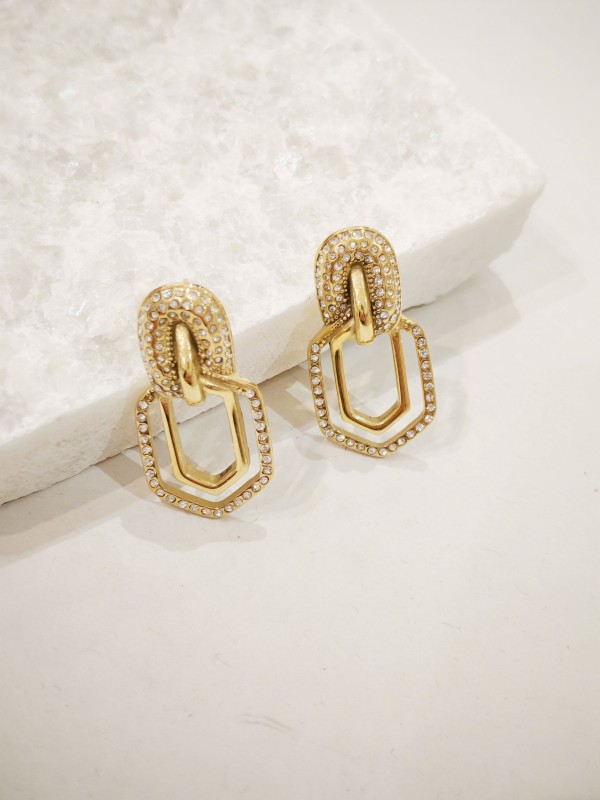 Boucles d'oreilles acier inoxydable E544
