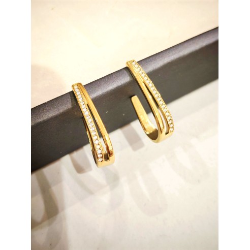 Boucles d'oreilles acier inoxydable E545