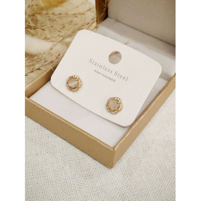 Boucles d'oreilles acier inoxydable E546