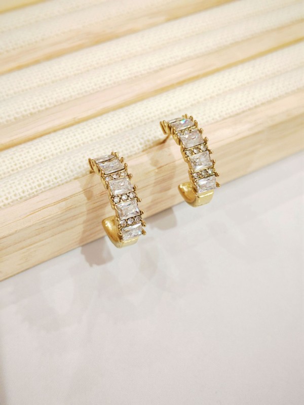 Boucles d'oreilles acier inoxydable E548 2
