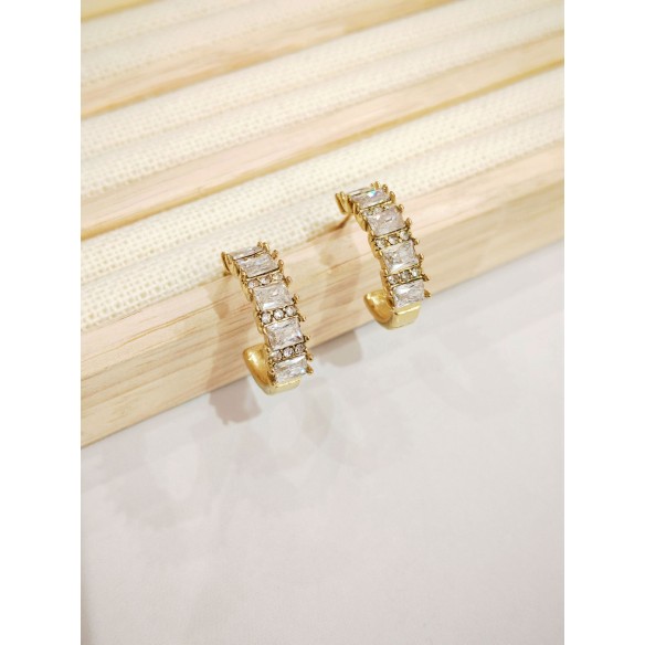 Boucles d'oreilles acier inoxydable E548