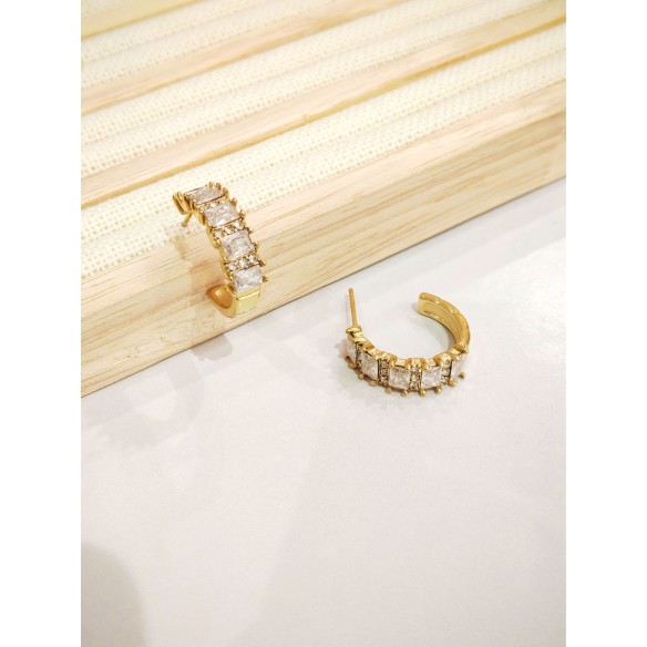Boucles d'oreilles acier inoxydable E548
