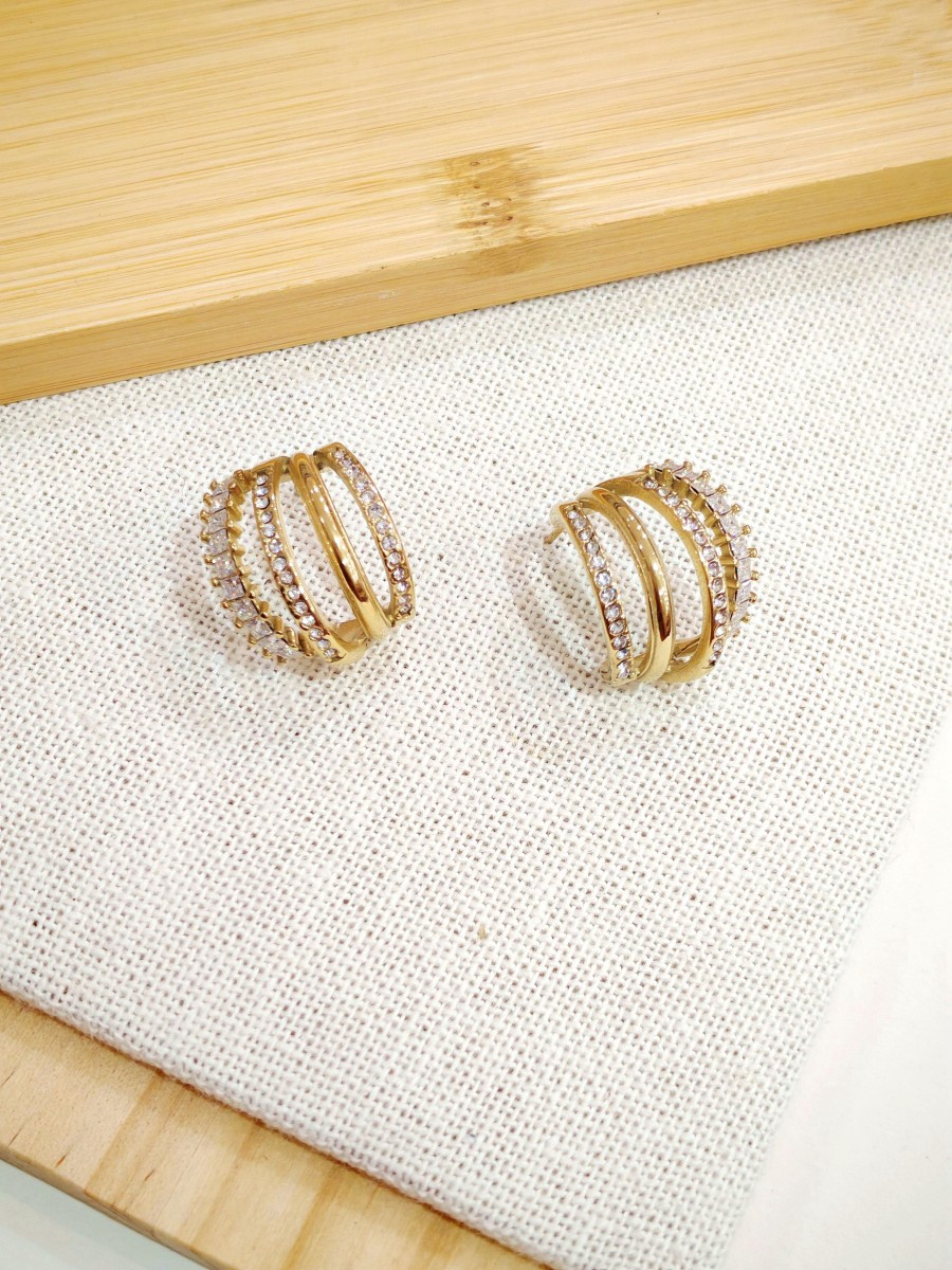 Boucles d'oreilles acier inoxydable E551