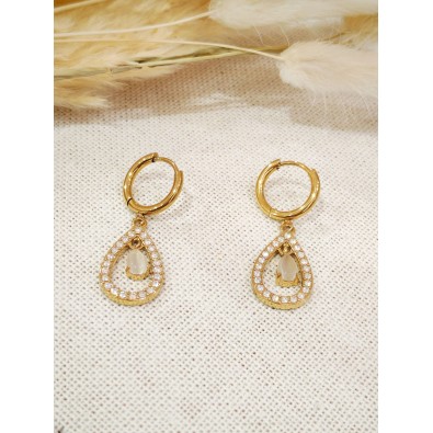 Boucles d'oreilles acier inoxydable E552