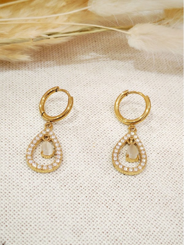 Boucles d'oreilles acier inoxydable E552