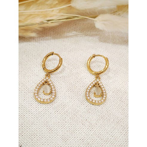 Boucles d'oreilles acier inoxydable E552