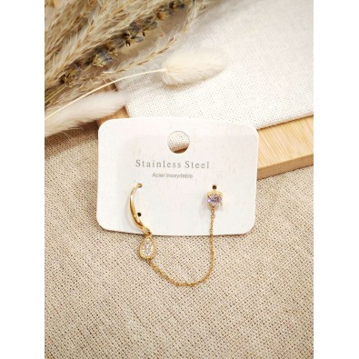 Boucles d'oreilles acier inoxydable E557