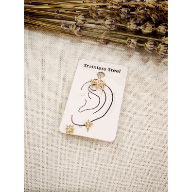 Boucles d'oreilles acier inoxydable E559
