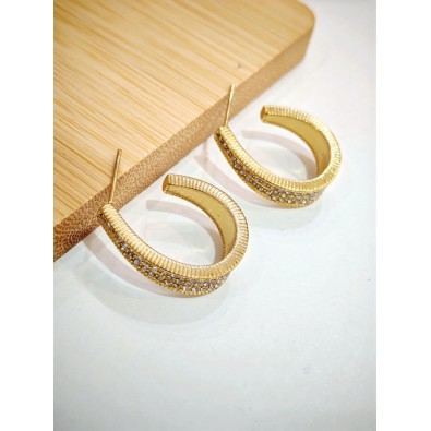 Boucles d'oreilles acier inoxydable E560