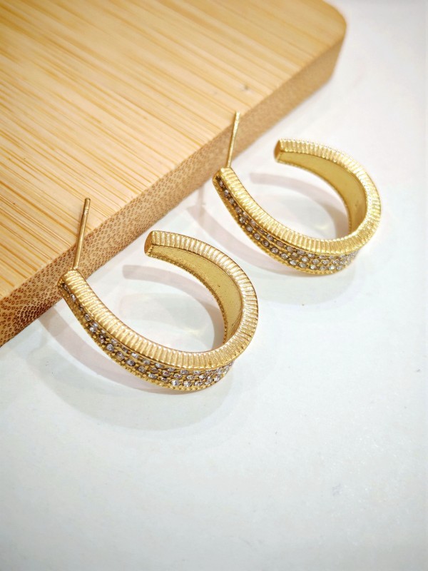 Boucles d'oreilles acier inoxydable E560