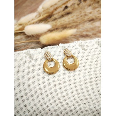 Boucles d'oreilles acier inoxydable E561