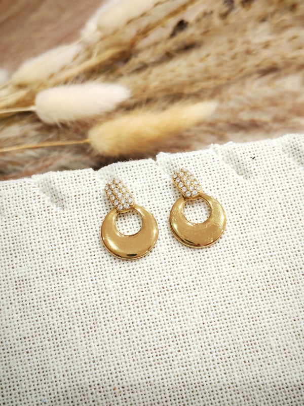 Boucles d'oreilles acier inoxydable E561