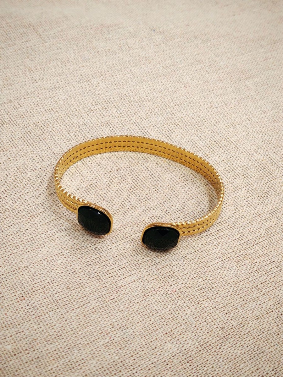 Bracelet jonc acier inoxydable J187