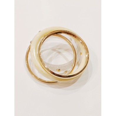Bracelet en métal et résine lot de 3 pièces BR157