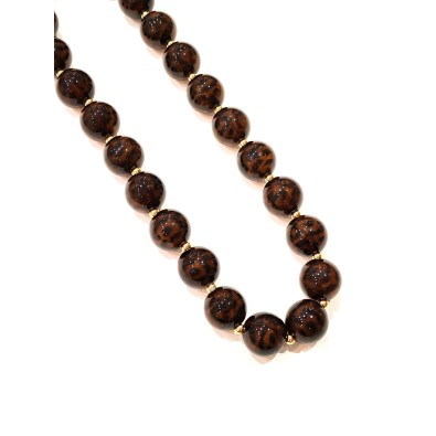 Collier en résine et acier N421