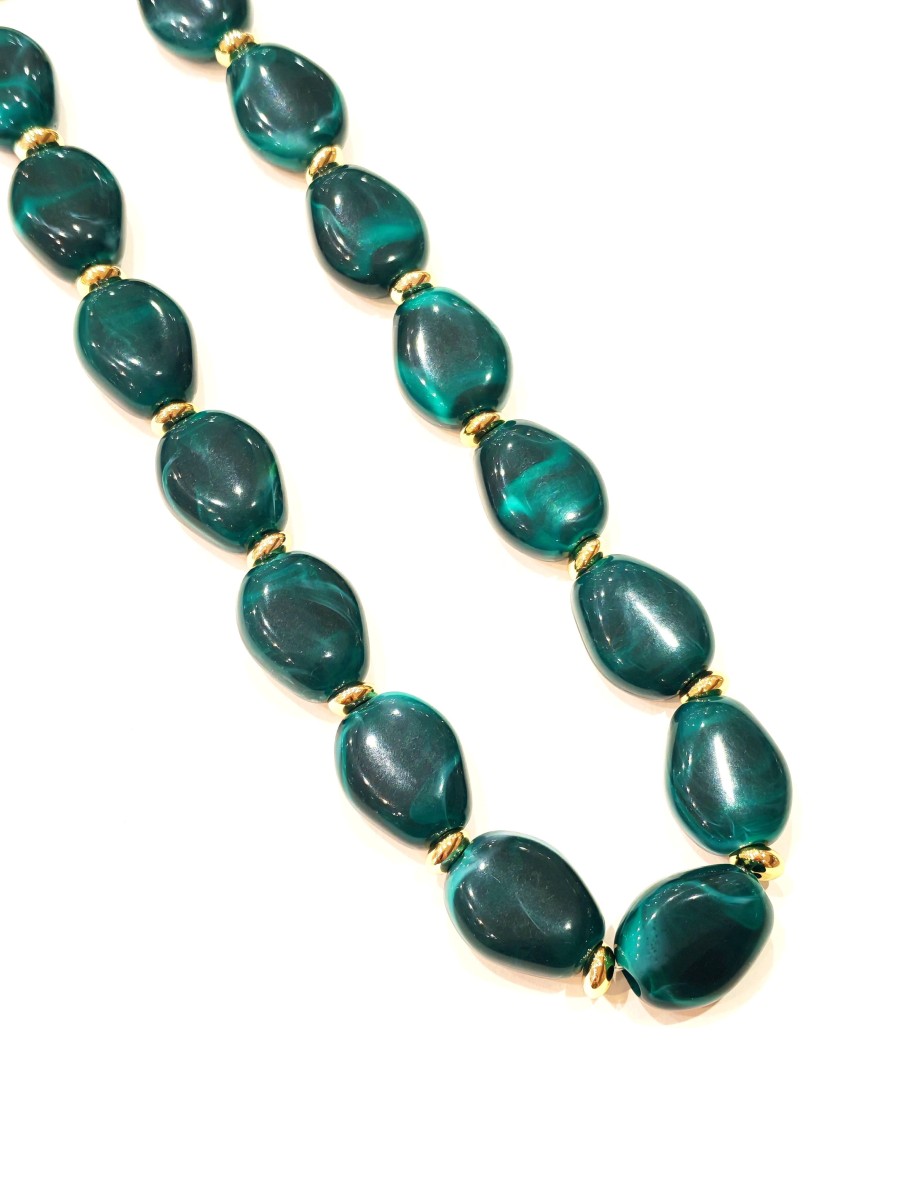 Collier en résine et acier N422
