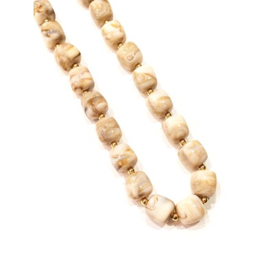 Collier en résine et acier N423 2