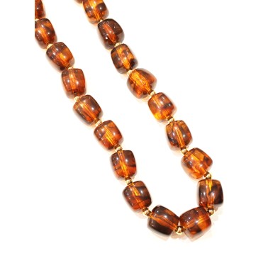 Collier en résine et acier N423