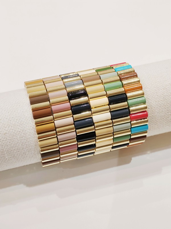 Bracelet  élastique en métal BR164