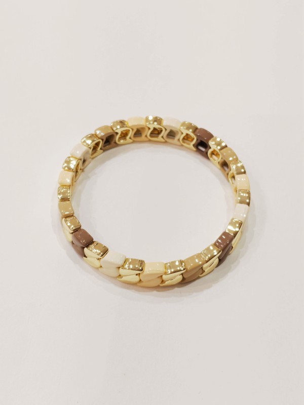 Bracelet  élastique en métal BR165 2