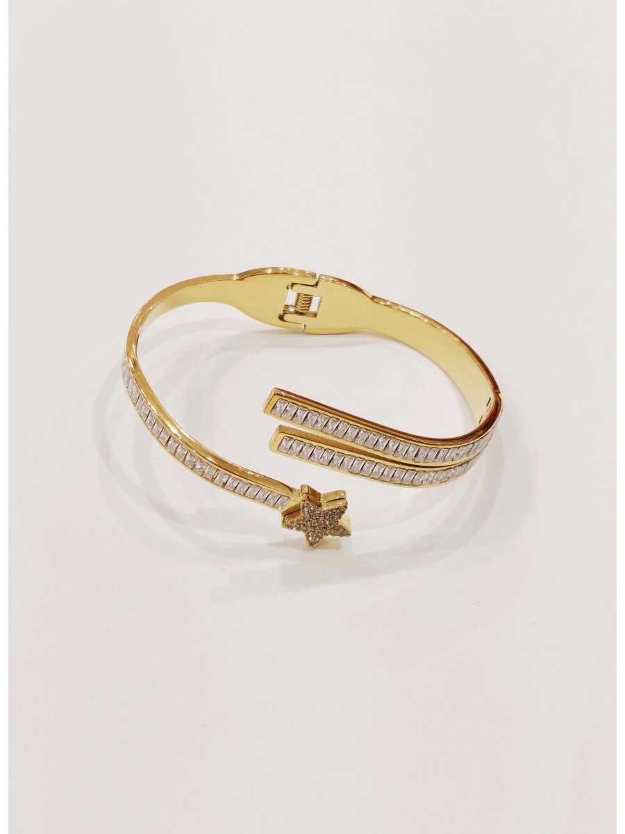 Bracelet jonc acier inoxydable J221