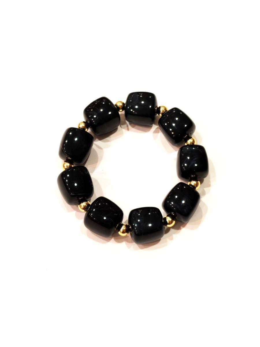Bracelet en résine et acier B325