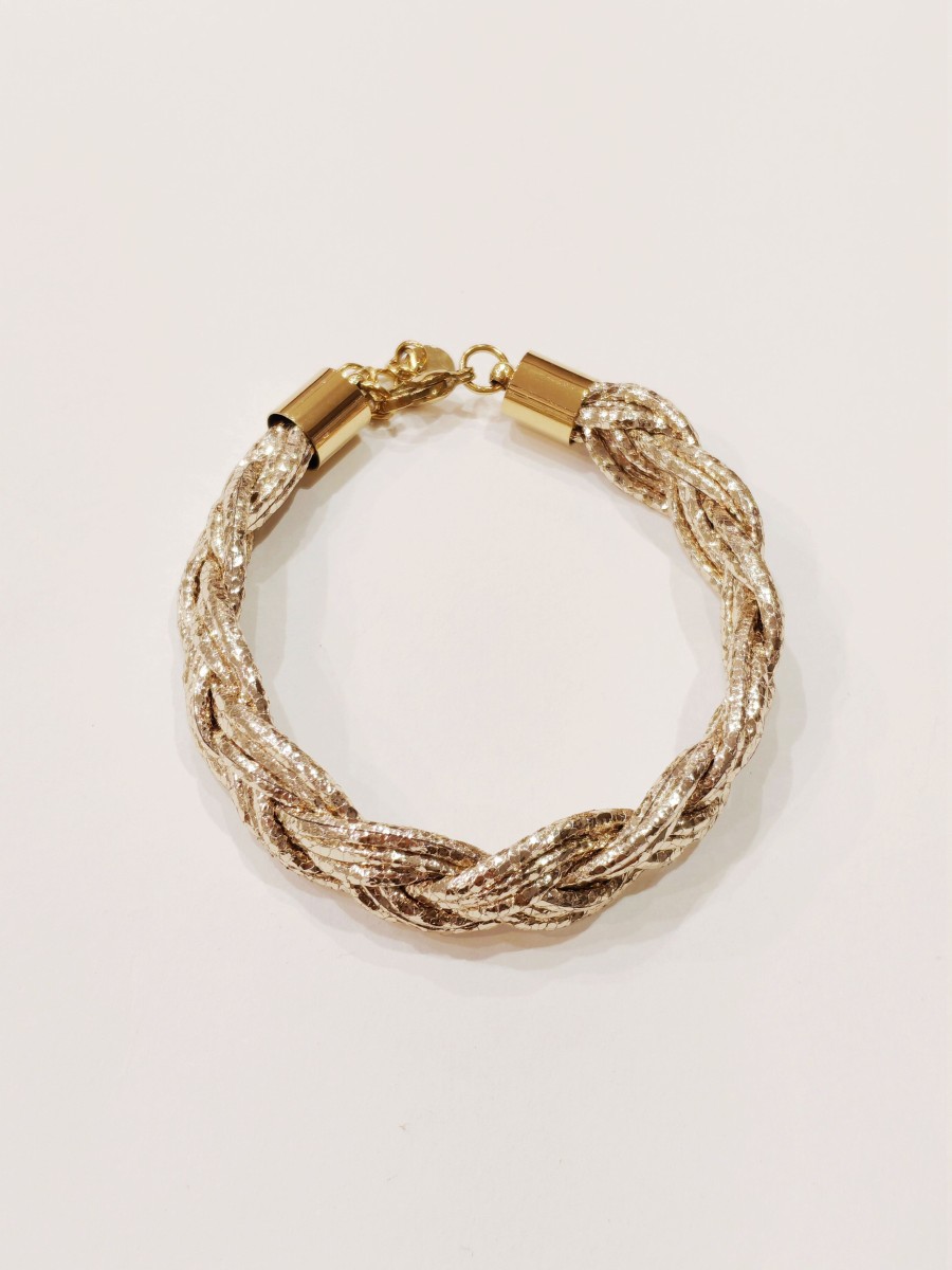 Bracelet en acier et simili cuir B337