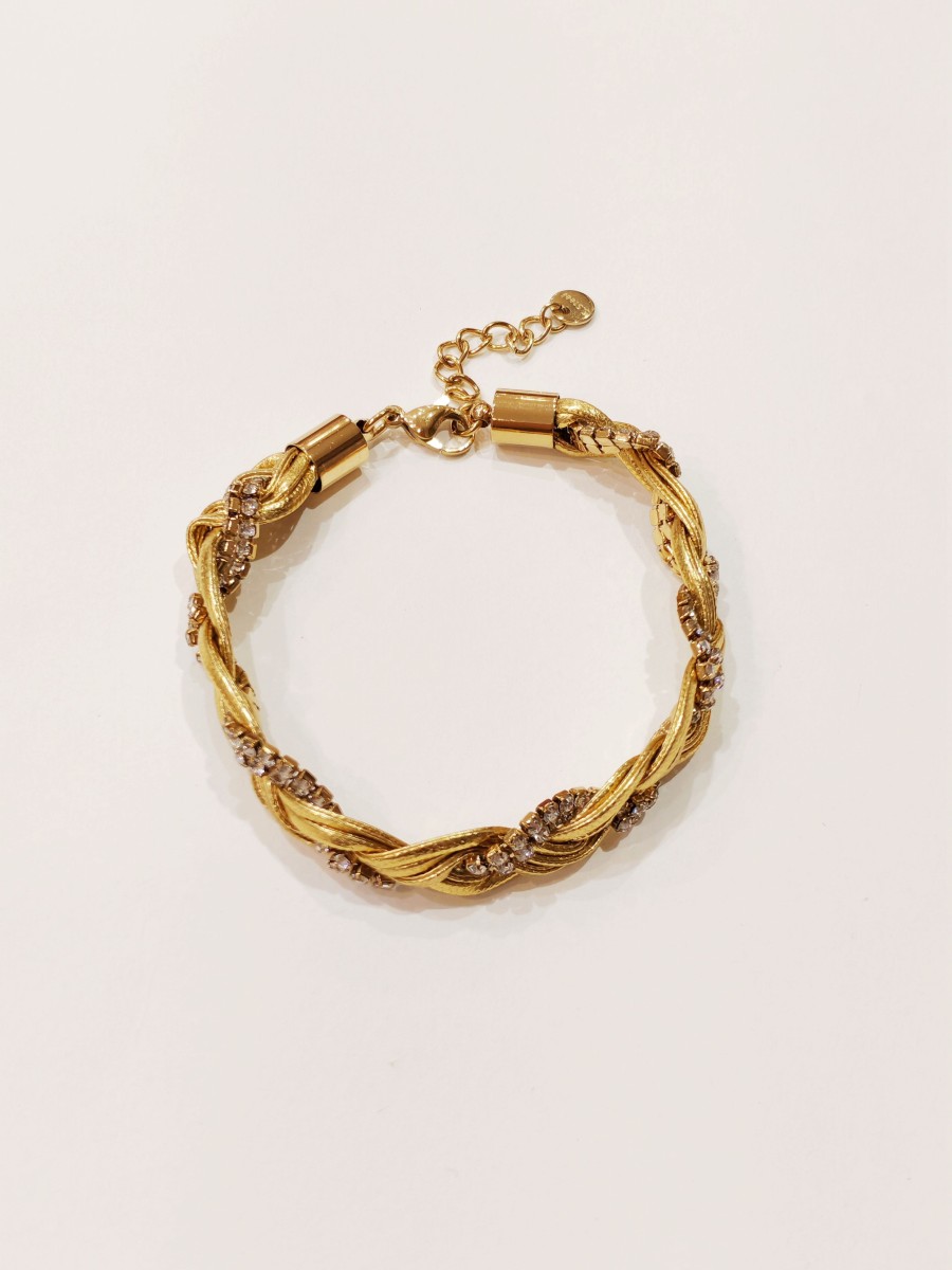 Bracelet en acier et simili cuir B338