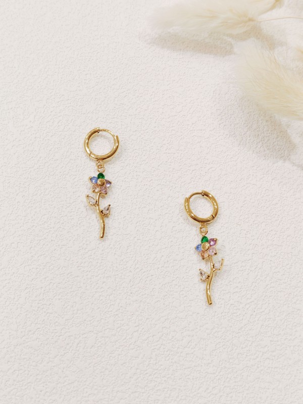 Boucles d'oreilles acier inoxydable E564
