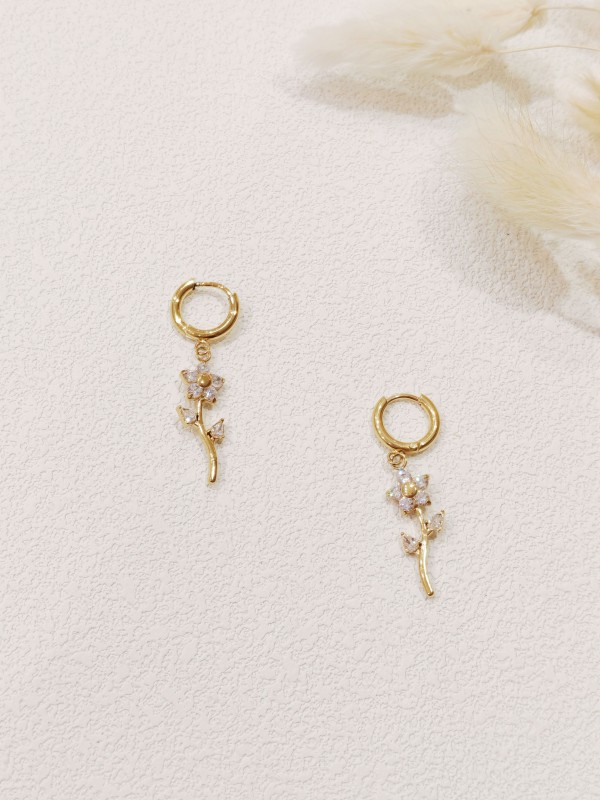 Boucles d'oreilles acier inoxydable E564 2