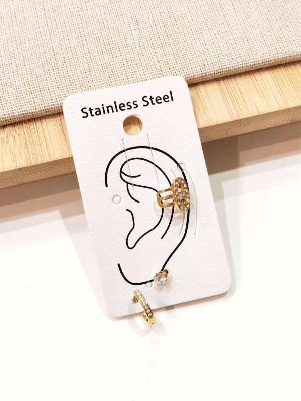 Boucles d'oreilles en acier inoxydable E570