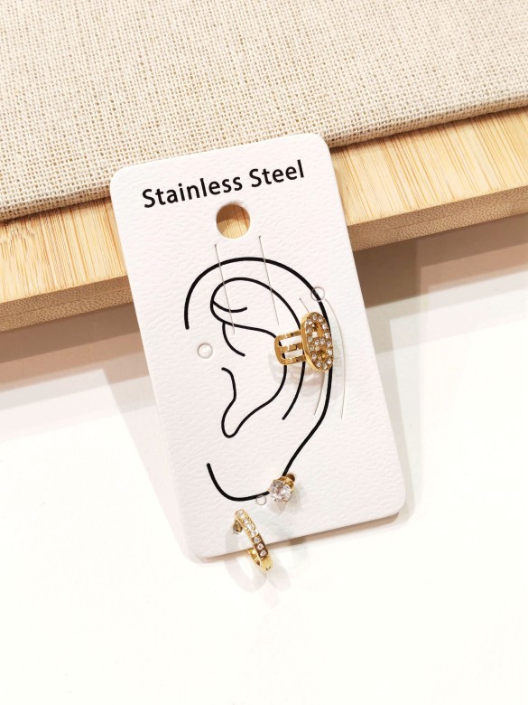 Boucles d'oreilles en acier inoxydable E570