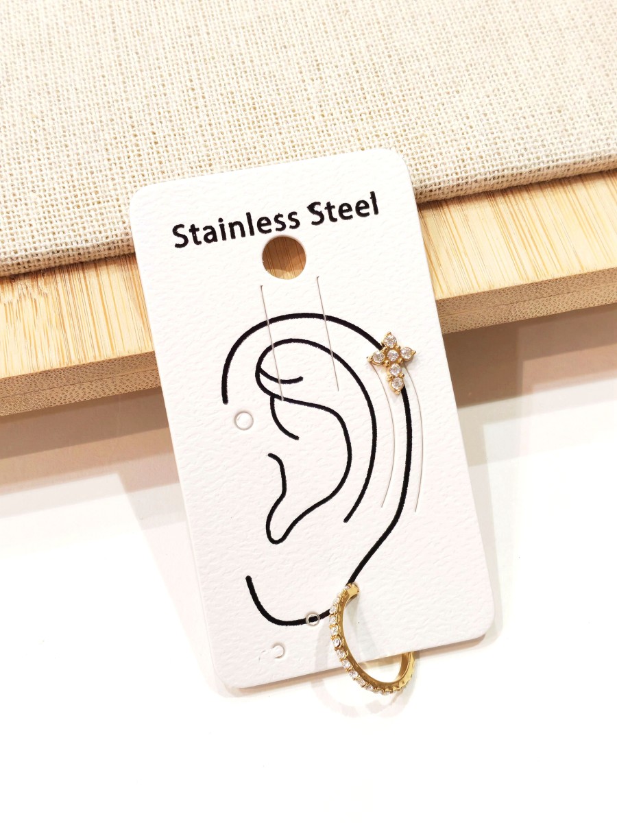 Boucles d'oreilles en acier inoxydable E572