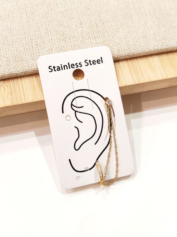 Boucles d'oreilles en acier inoxydable E574