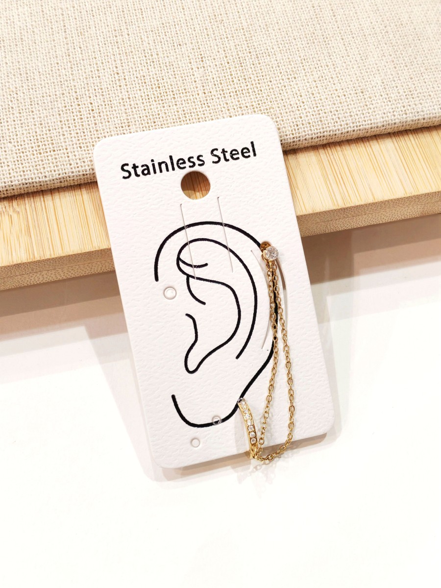 Boucles d'oreilles en acier inoxydable E574