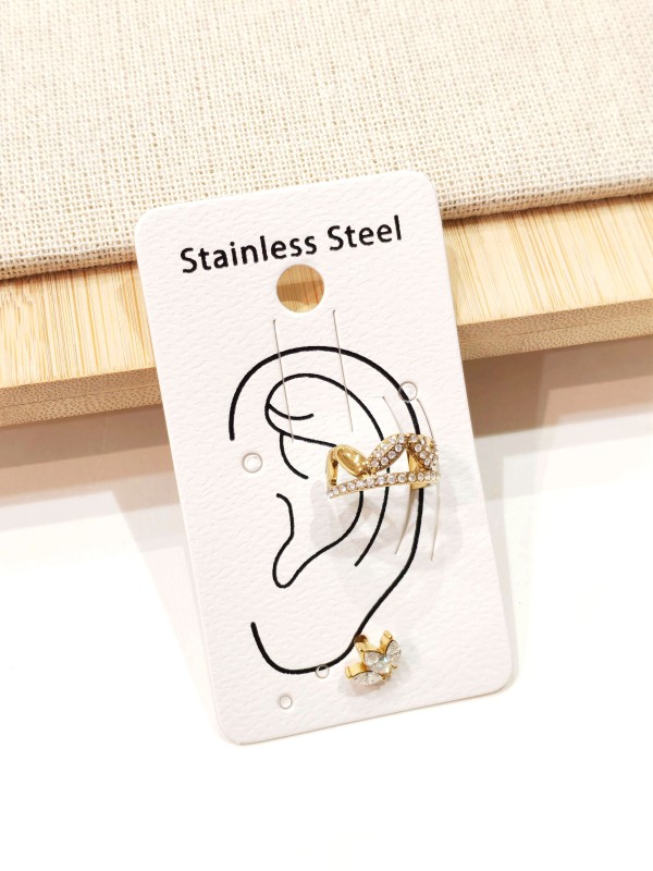 Boucles d'oreilles en acier inoxydable E575