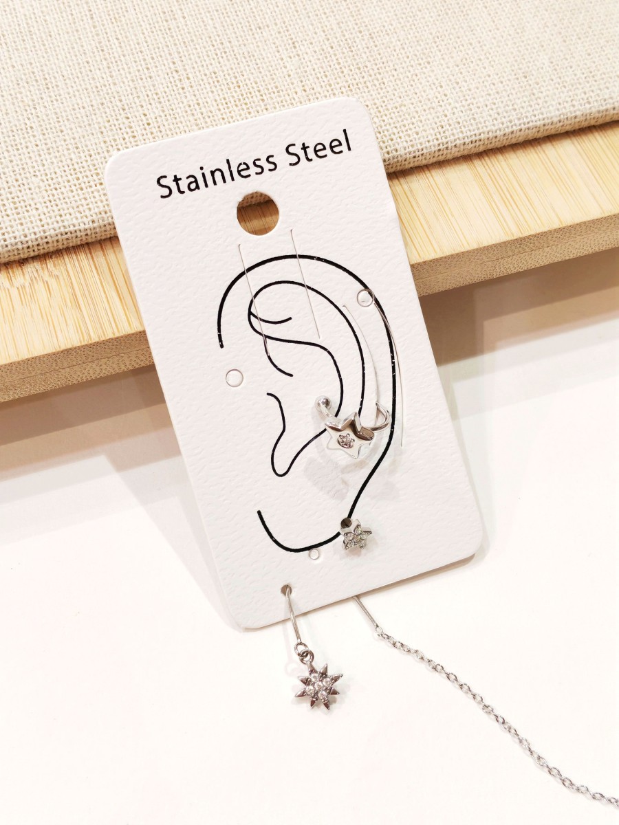 Boucles d'oreilles en acier inoxydable E579