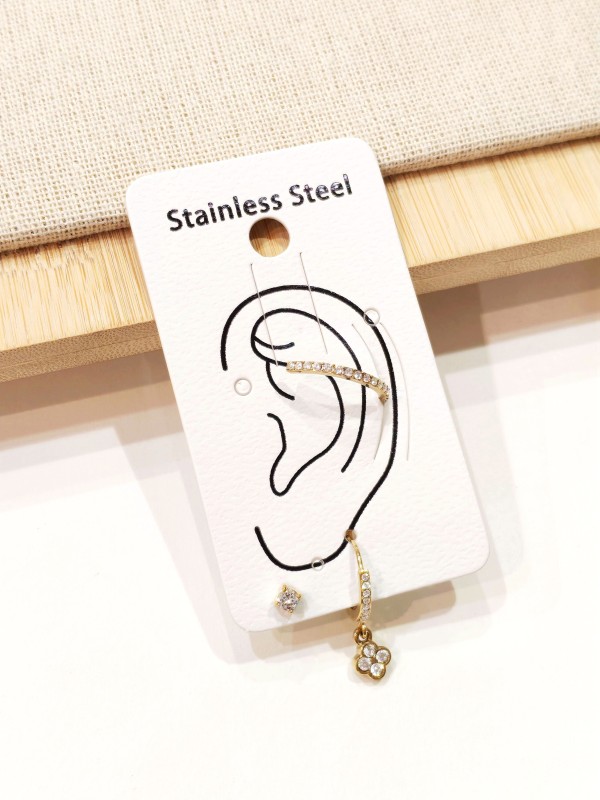 Boucles d'oreilles en acier inoxydable E580